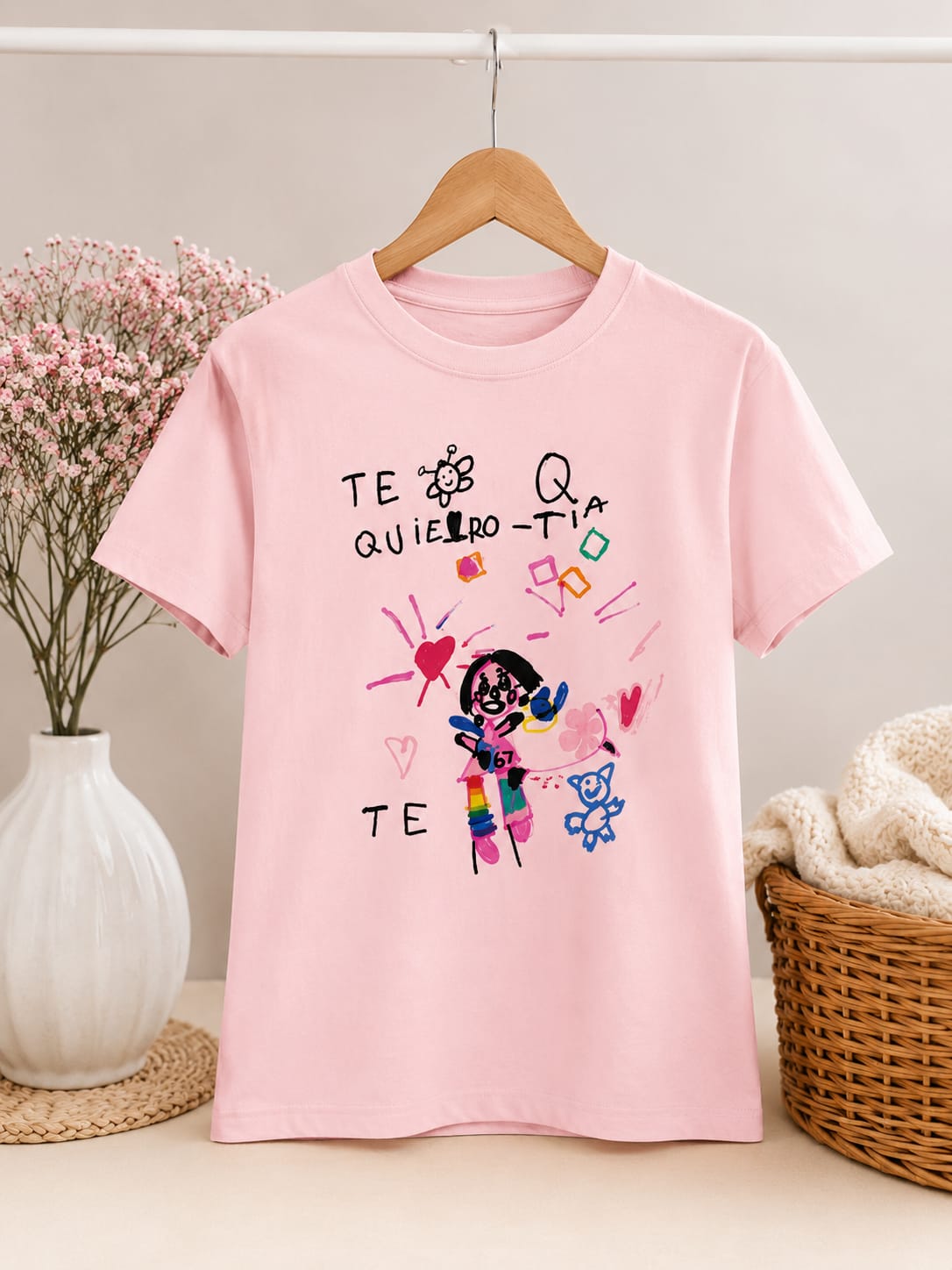 Camiseta personalizada con dibujo  infantil para adultos